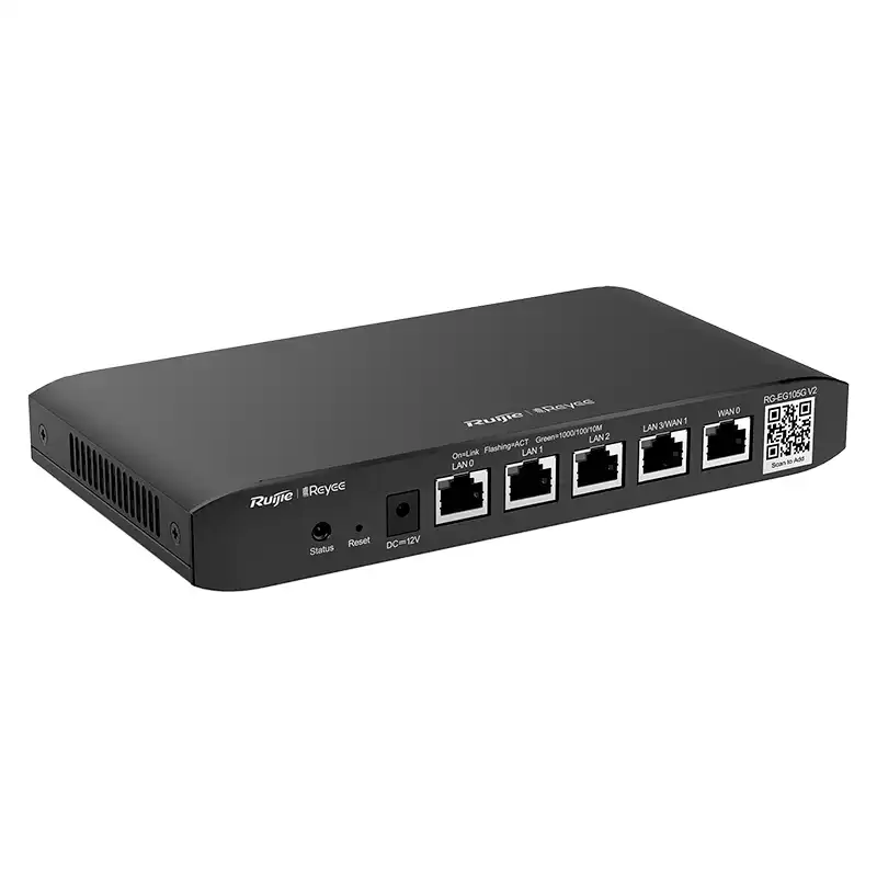 RUIJIE RG-EG105G-P-V2 ROUTER  4 PUERTOS POE INTERNET  MULTI WAN 5 PUERTOS